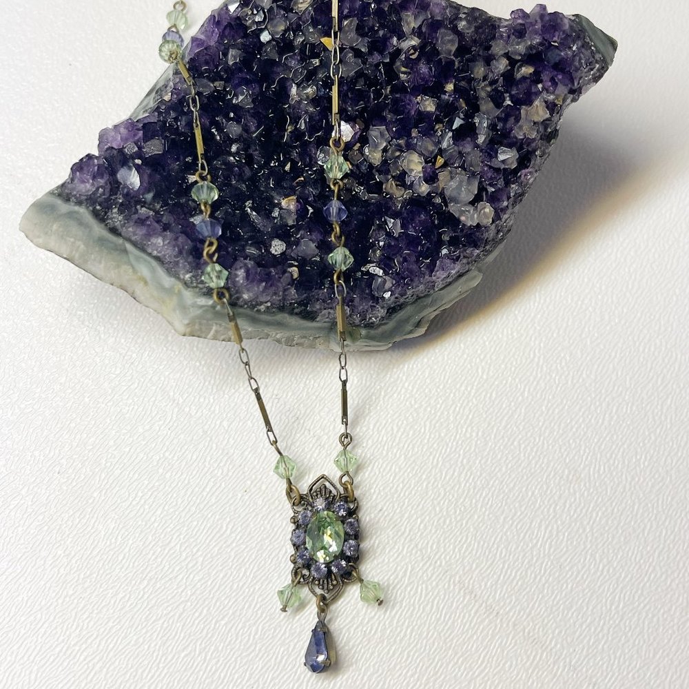 Liz Palacios SF Vintage Swarovski Crystal Necklace